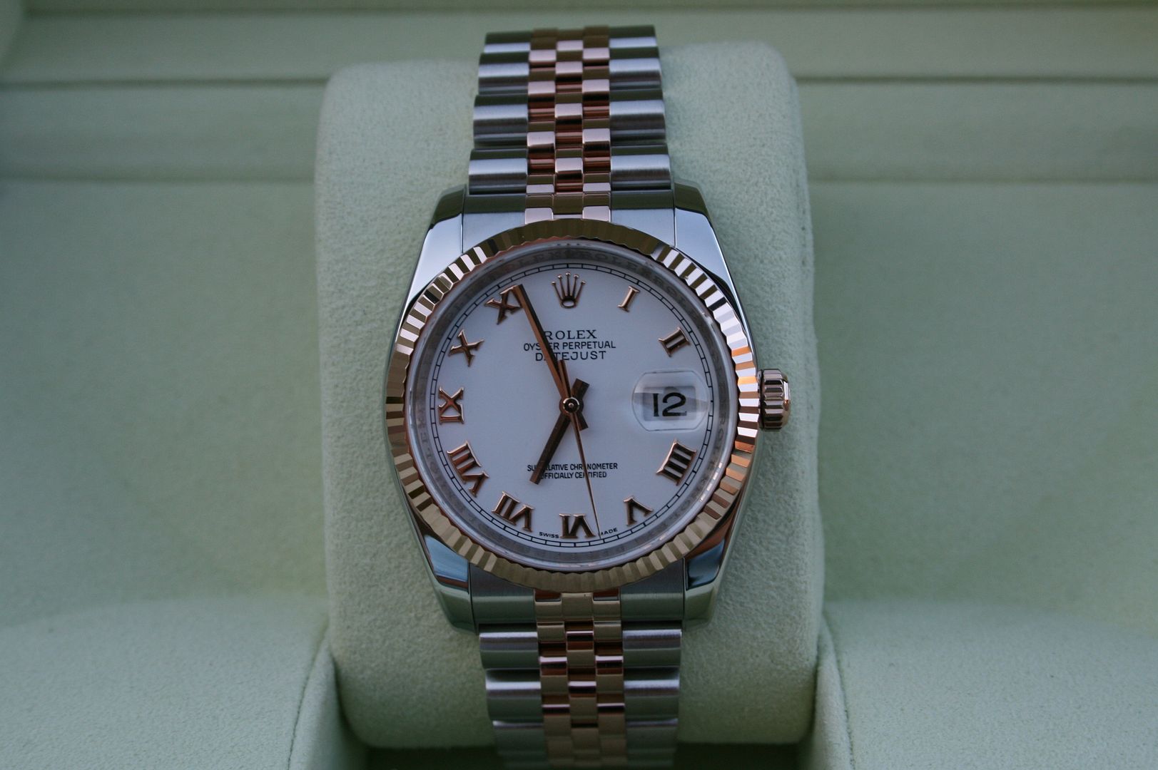 rolex two tone rose gold jubilee